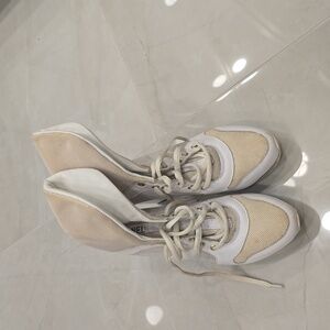 Vintage 1990s authentic Chanel heeled sneaker